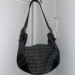 VINTAGE Y2K CONTRAST-STITCHING COACH MINI BAG